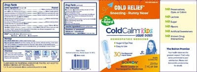 Label (Coldcalm Kids 30 Dose Etu.1g3l 08.2020)
